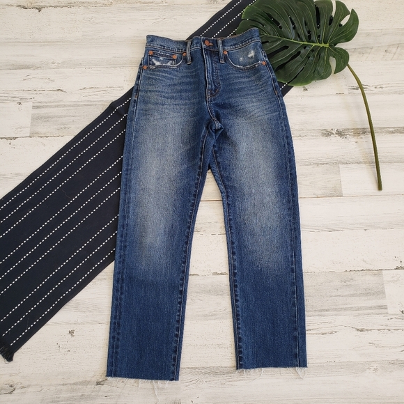 Madewell Classic Straight Leg Jeans Selvedge Edition Size 24 - Picture 3 of 12